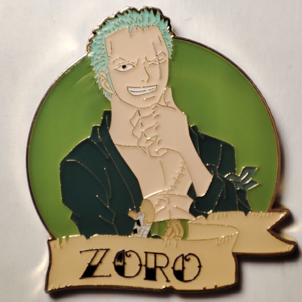 One Piece Blind Box Zoro Enamel Pin Official Collectible Lapel Badge Figure